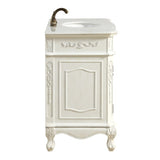 36 in. Single Bathroom Vanity set in Antique White