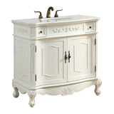 36 in. Single Bathroom Vanity set in Antique White