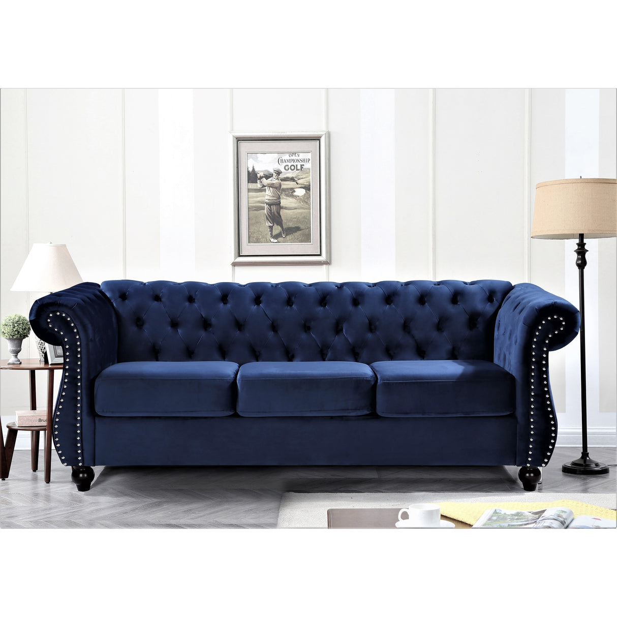 Antoinette Chesterfield 2-Piece Set- Sofa & Loveseat