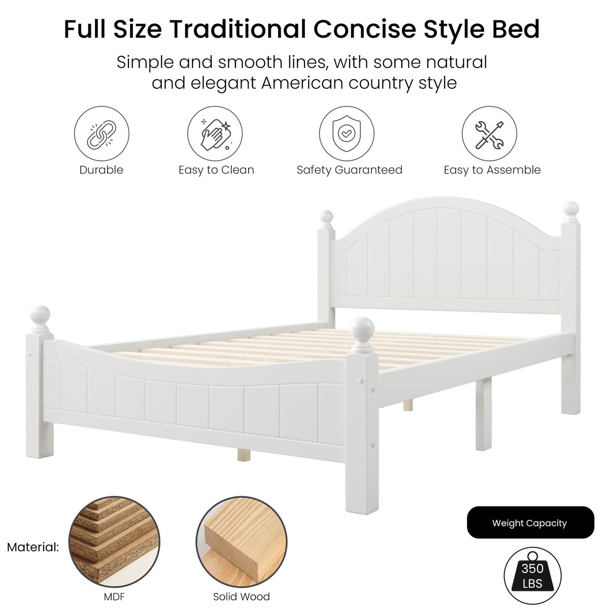 Antoinne 4-Piece White Bedroom Sets