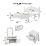 Antoinne 4-Piece White Bedroom Sets