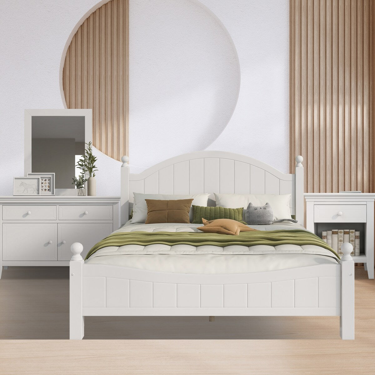 Antoinne 4-Piece White Bedroom Sets