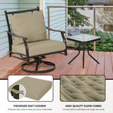 Aoodor Outdoor Swivel Chair Set - 3-Piece Patio Furniture Set