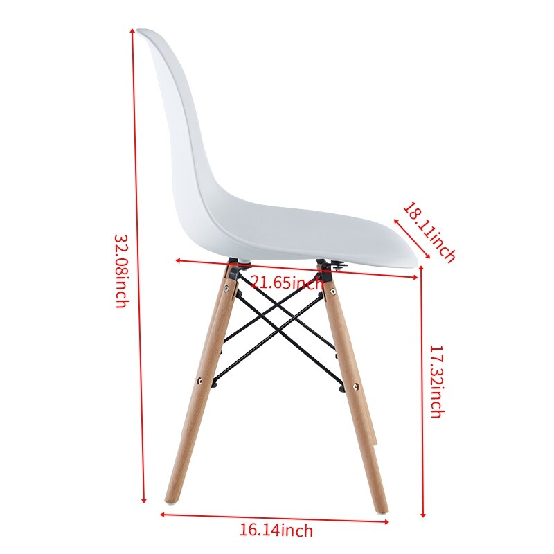 Aoolive 4 Pcs Dining Chairs with Wood Legs, Easy to Assemble