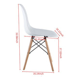 Aoolive 4 Pcs Dining Chairs with Wood Legs, Easy to Assemble