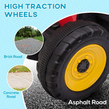 Aosom 12V Ride on Tractor with Trailer, 25W Dual Motors, Battery Powered Electric Tractor with Remote Control