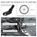 Aosom Dog Bike Trailer with Suspension System, Hitch for Medium Dogs, Pet Wagon & Dog Trailer for Bicycle with Storage Pocket