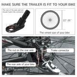 Aosom Dog Bike Trailer with Suspension System, Hitch for Medium Dogs, Pet Wagon & Dog Trailer for Bicycle with Storage Pocket