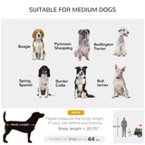 Aosom Dog Bike Trailer with Suspension System, Hitch for Medium Dogs, Pet Wagon & Dog Trailer for Bicycle with Storage Pocket