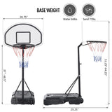 Aosom Portable Swimming Pool Basketball Hoop, 30 Inch Backboard with a Telescoping Height & All-Weather Build