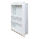 Apache Recessed in wall Bathroom Magazine Rack - N/A