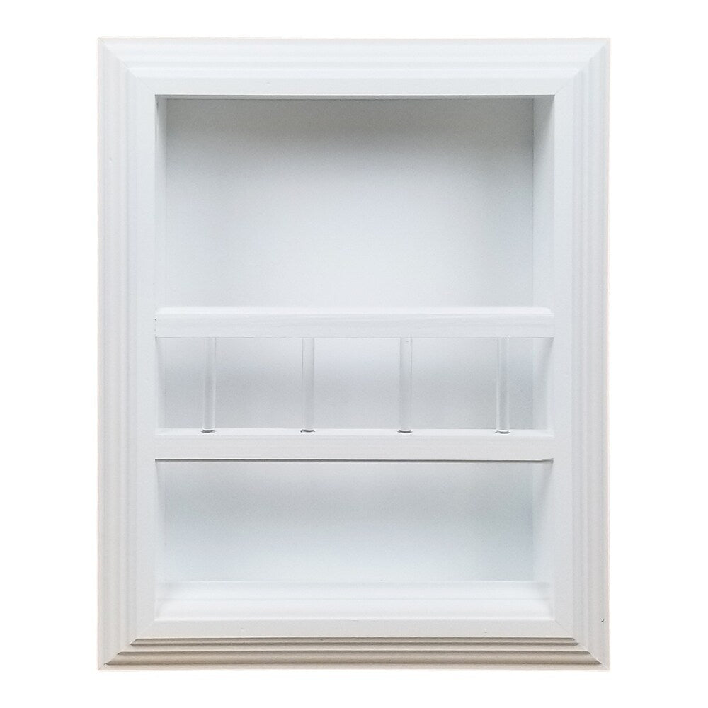Apache Recessed in wall Bathroom Magazine Rack - N/A