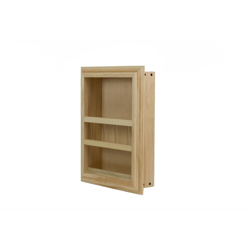 Apache Recessed in wall Bathroom Magazine Rack - N/A