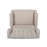 Apaloosa Oversized Tufted Fabric Oversized Pushback Recliner by Christopher Knight Home