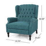 Apaloosa Oversized Tufted Fabric Oversized Pushback Recliner by Christopher Knight Home