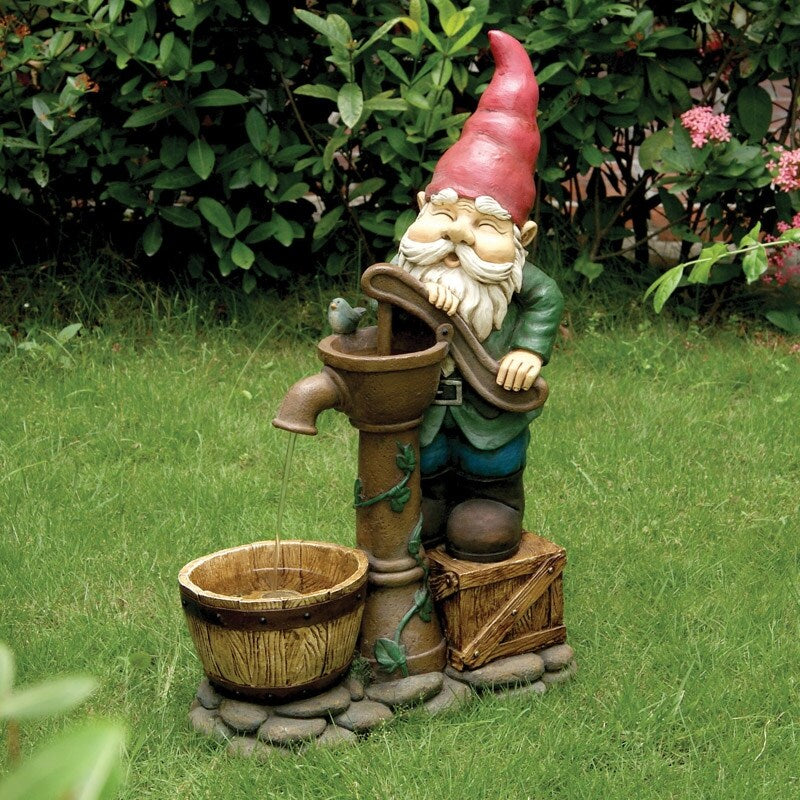 Apex Polyresin Gnome Fountain