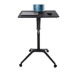 ApexDesk Mobile Pneumatic Laptop Rolling Desk 28” Wide Desktop 33.5” to 45.5” Height Adjustable