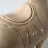 Approx. 22 Inches Wide Extra Large Fat Tang Horse Statue Vintage White
