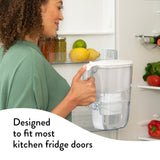 Aqua Optima Water Filter Pitcher Value Pack with 6 Evolve+ Filter, Daisy Design, White