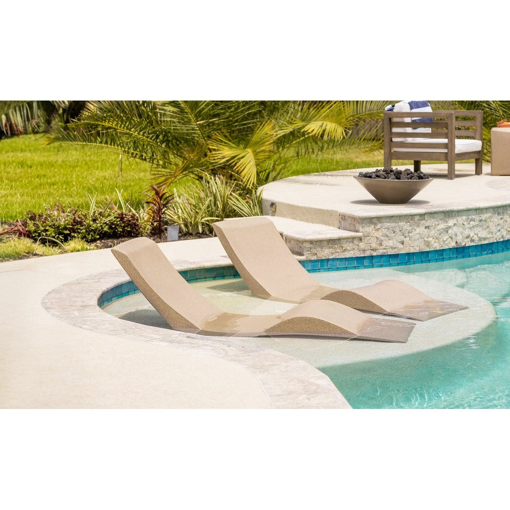 Aqua Outdoors In Pool Chaise Lounge Set of 2