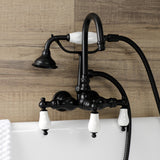 Kingston Brass Aqua Vintage Wall Mount Clawfoot Tub Faucet