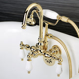 Kingston Brass Aqua Vintage Wall Mount Clawfoot Tub Faucet