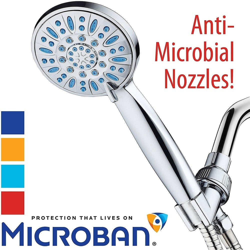 AquaDance Microban Antimicrobial High-Pressure 4-inch Hand Shower