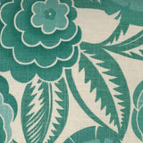 Aquamarine Tropical Floral Throw Pillow