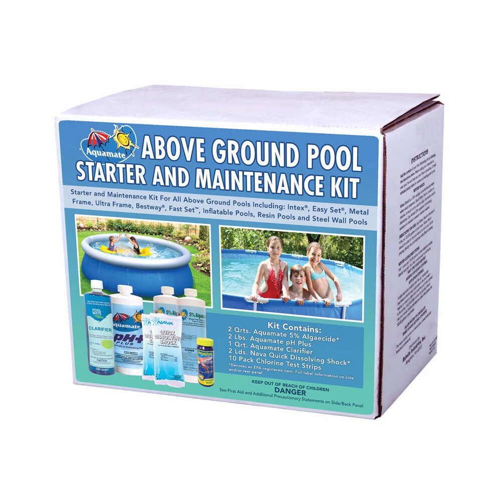 Aquamate Above Ground Pool Starter and Maintenance Kit