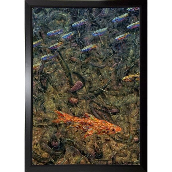 Aquarium 2-JAMJOH131771 Print 30"x20.5" by James W. Johnson