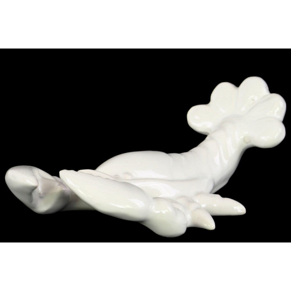 Aquatic Ceramic Lobster Figurine - White