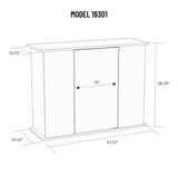 Aquatic Fundamentals 30/45 Gallon Serene Cherry Aquarium Stand with Enclosed Storage