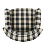 Arabella Plaid Fabric Club Chair by Christopher Knight Home