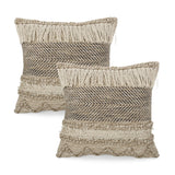 Arbuton Hand-Loomed Boho Throw Pillow by Christopher Knight Home