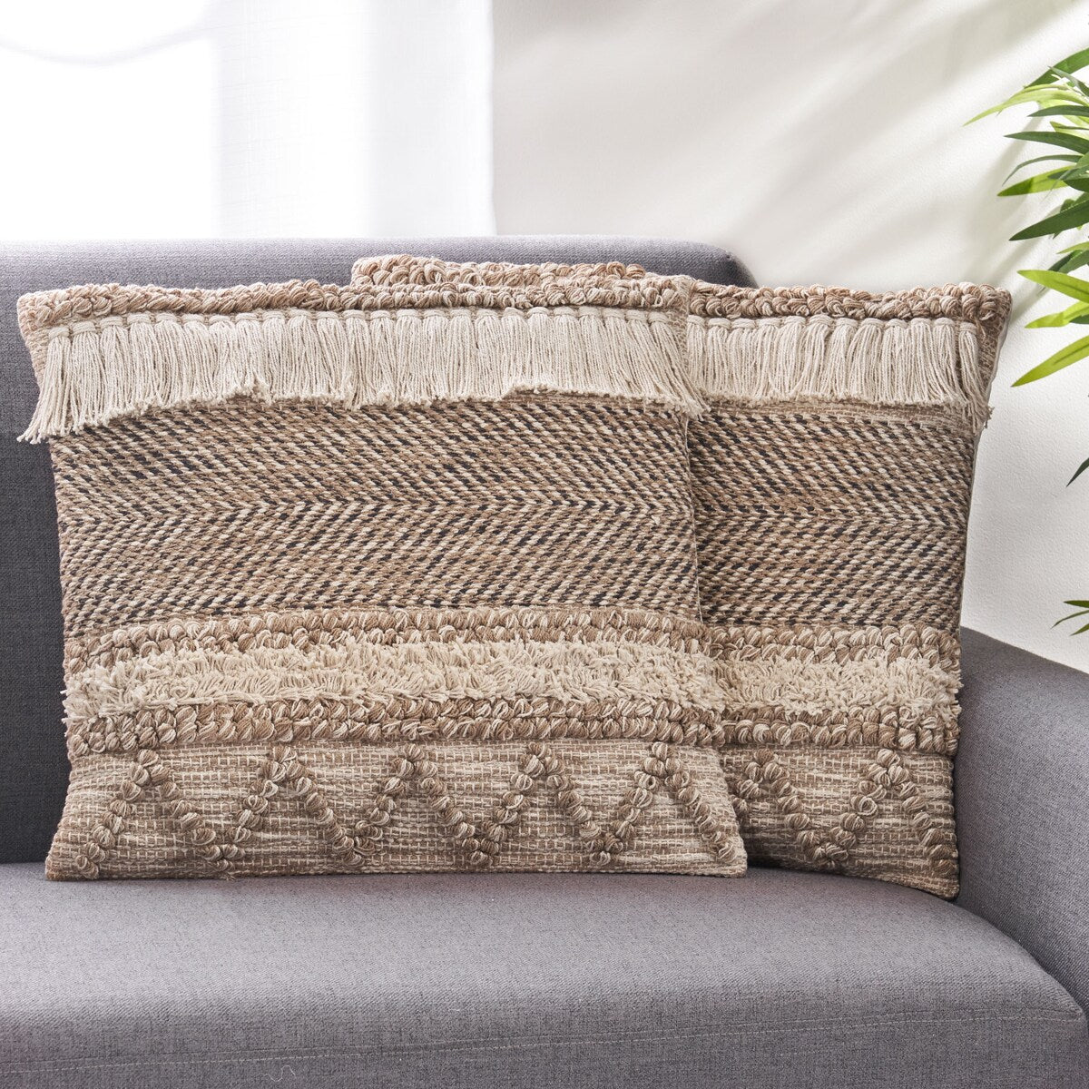 Arbuton Hand-Loomed Boho Throw Pillow by Christopher Knight Home