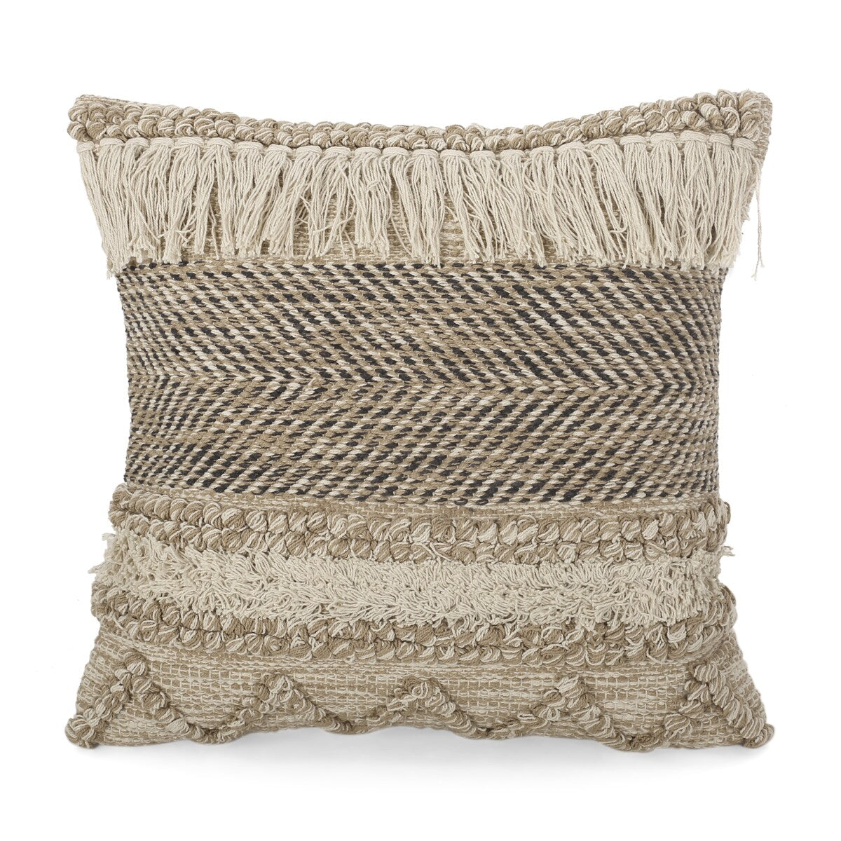 Arbuton Hand-Loomed Boho Throw Pillow by Christopher Knight Home