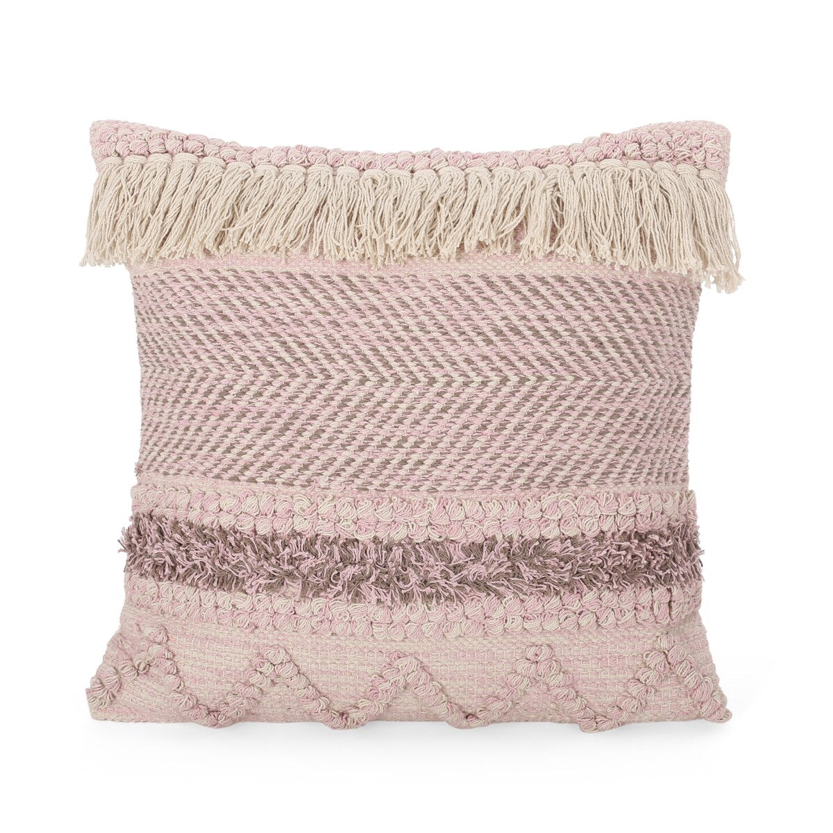 Arbuton Hand-Loomed Boho Throw Pillow by Christopher Knight Home