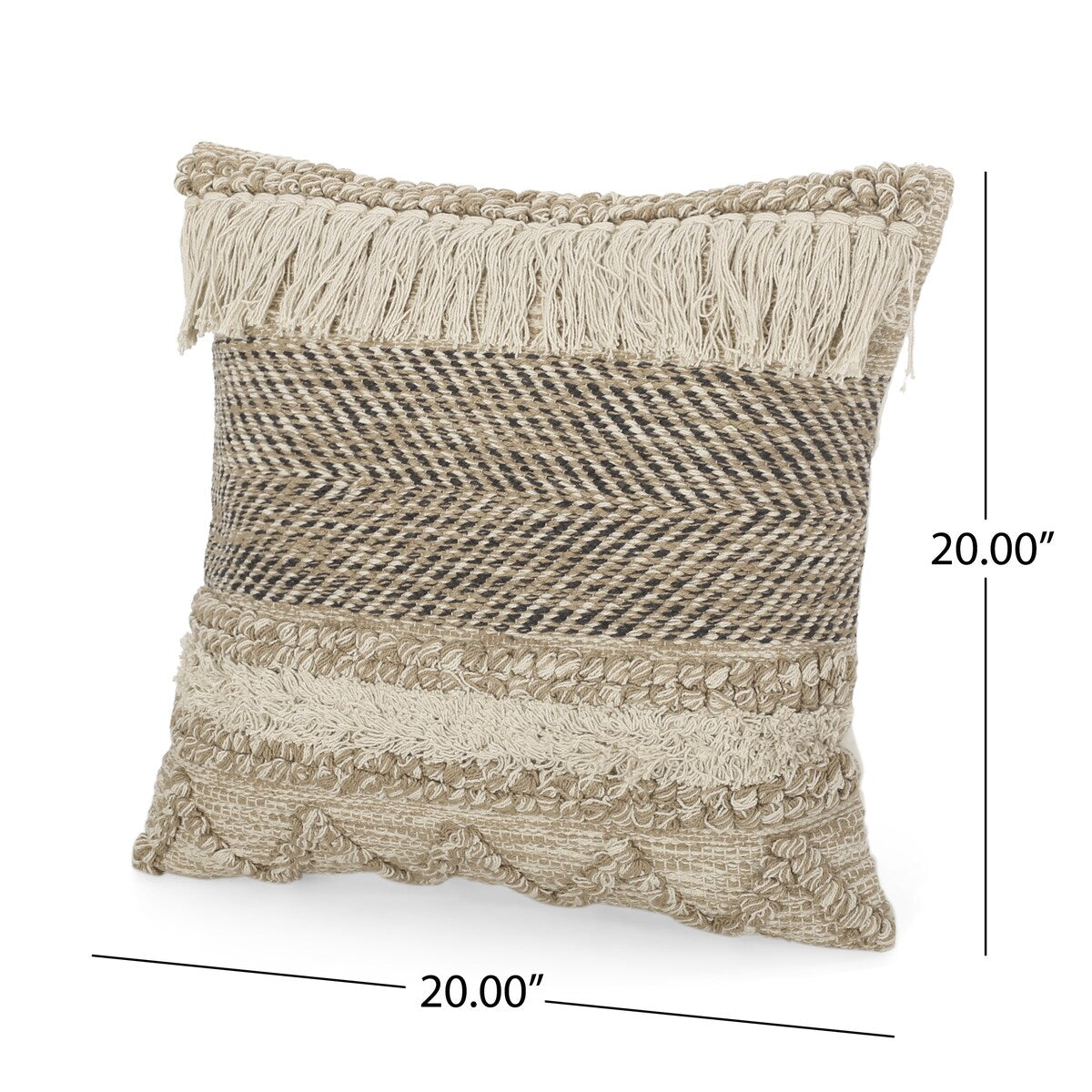 Arbuton Hand-Loomed Boho Throw Pillow by Christopher Knight Home