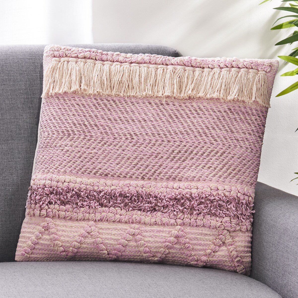 Arbuton Hand-Loomed Boho Throw Pillow by Christopher Knight Home