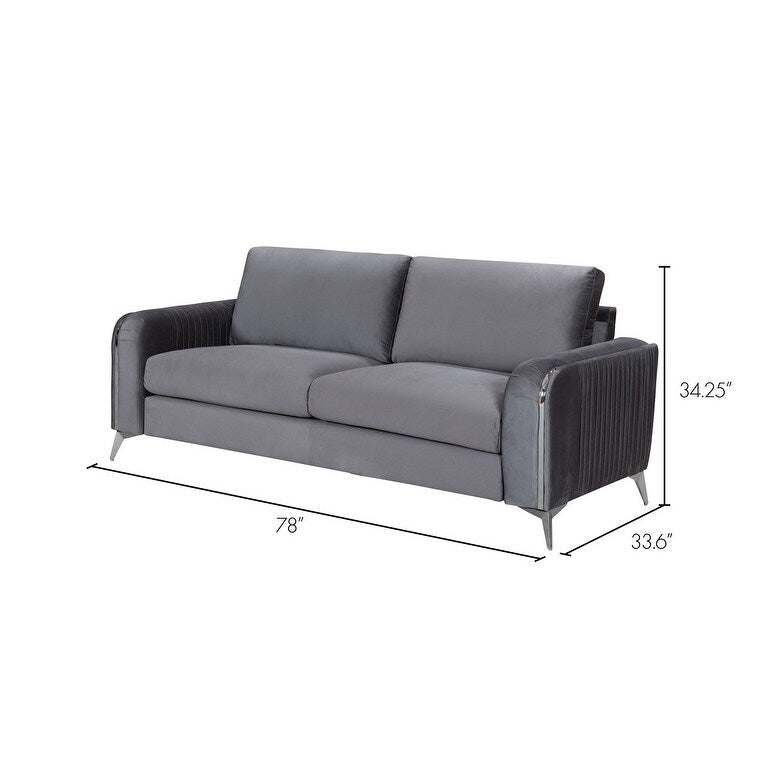 Arcadia Velvet Love & Sofa Set