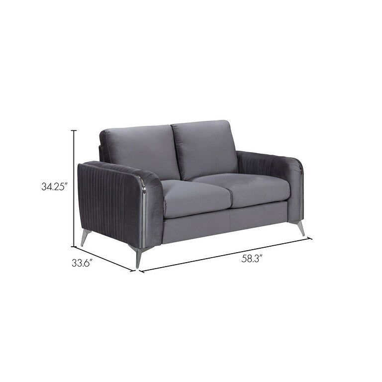 Arcadia Velvet Love & Sofa Set