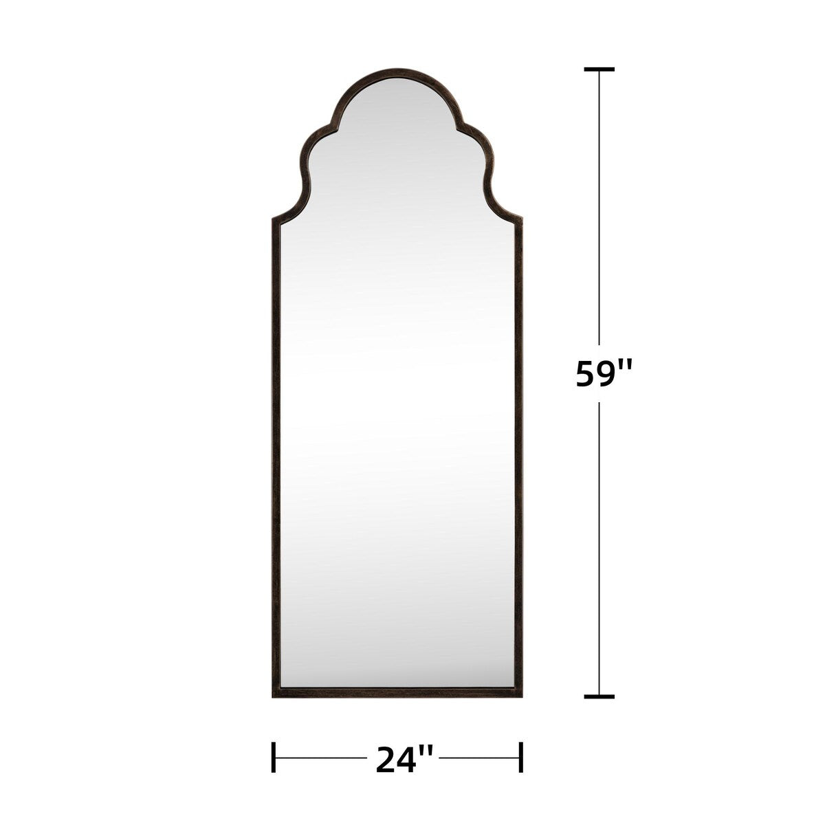 Arch Mirror Iron Mirror Wall Mirror - 59*24