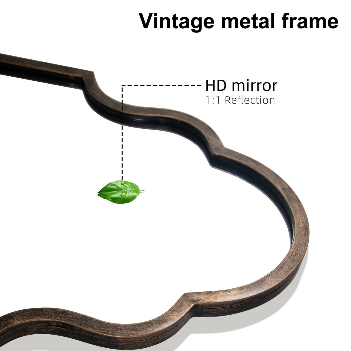 Arch Mirror Iron Mirror Wall Mirror - 59*24