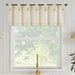 Archaeo Cotton Blend Button Tab Top Cafe Curtain Valance