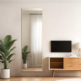 Mirror Full Length, 21"x64" Body Wall Mirrors, Floor Standing, Large Tall Mirror with Stand Aluminum Alloy Frame