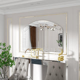 Arched Mirrors Vanity Wall Decor Decorative Mantel for Living Room - 40"x28"