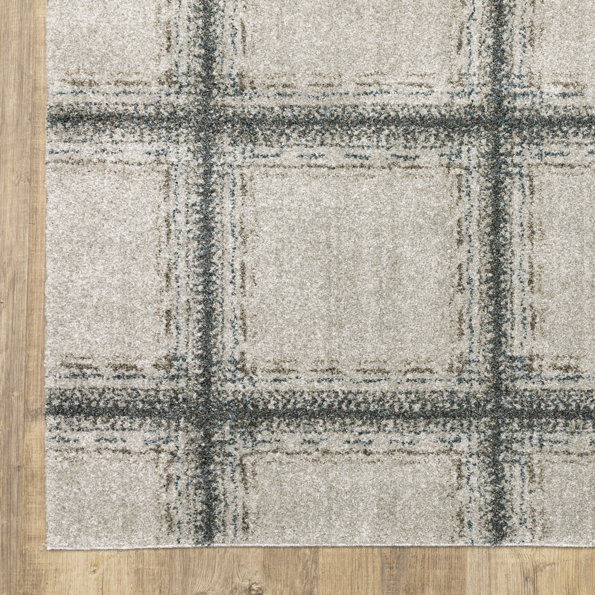 Style Haven Archer Casual Geometric Grey/ Teal Indoor Area Rug
