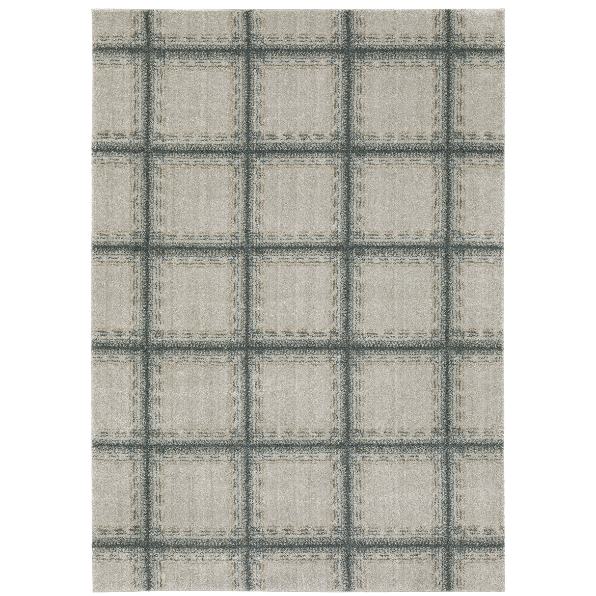 Style Haven Archer Casual Geometric Grey/ Teal Indoor Area Rug