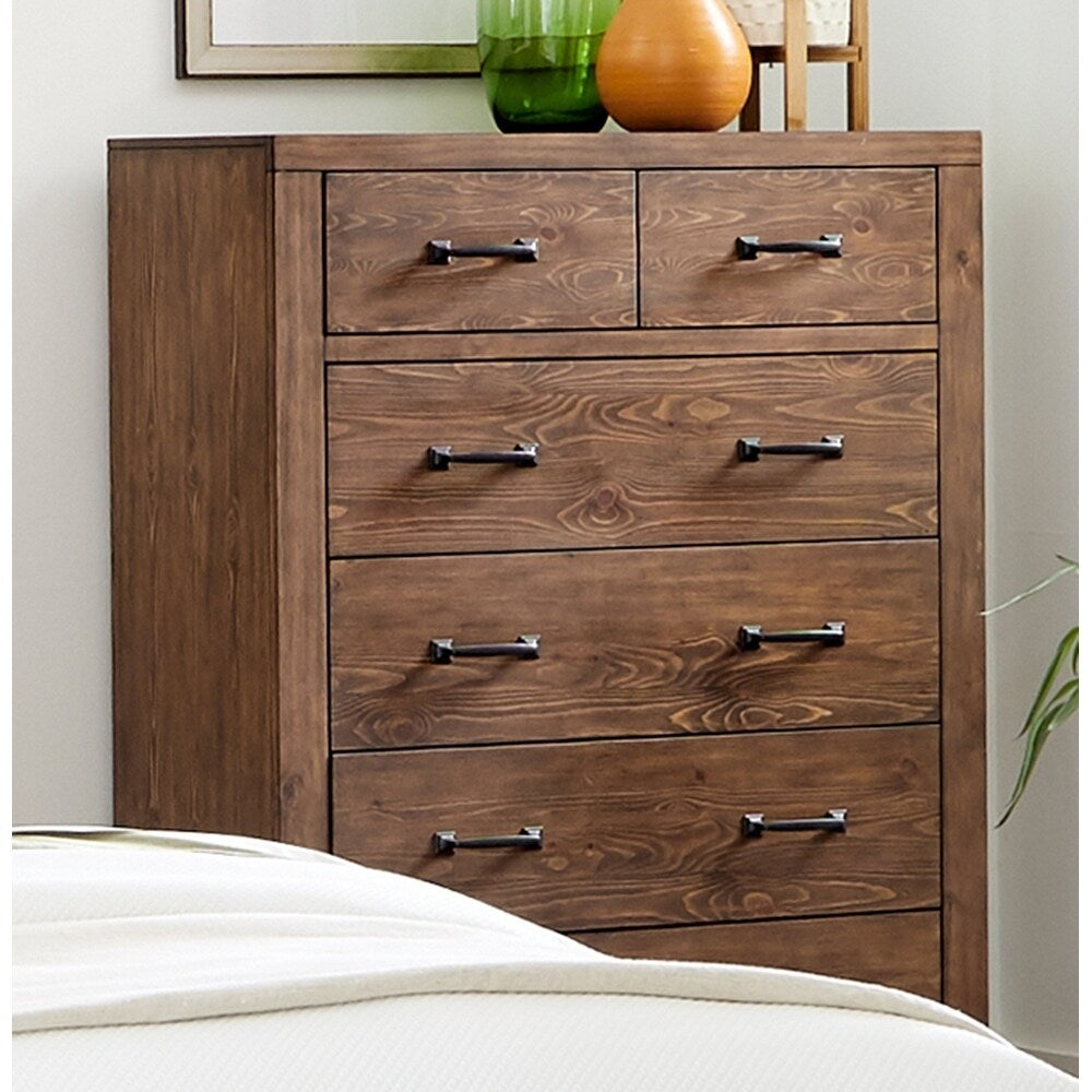 Archer Mojave Brown 2-piece Panel Bedroom Set with Chest