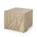 Archie Outdoor Composite Wood 31" Outdoor 40,000 BTU Square Fire Pit by Christopher Knight Home